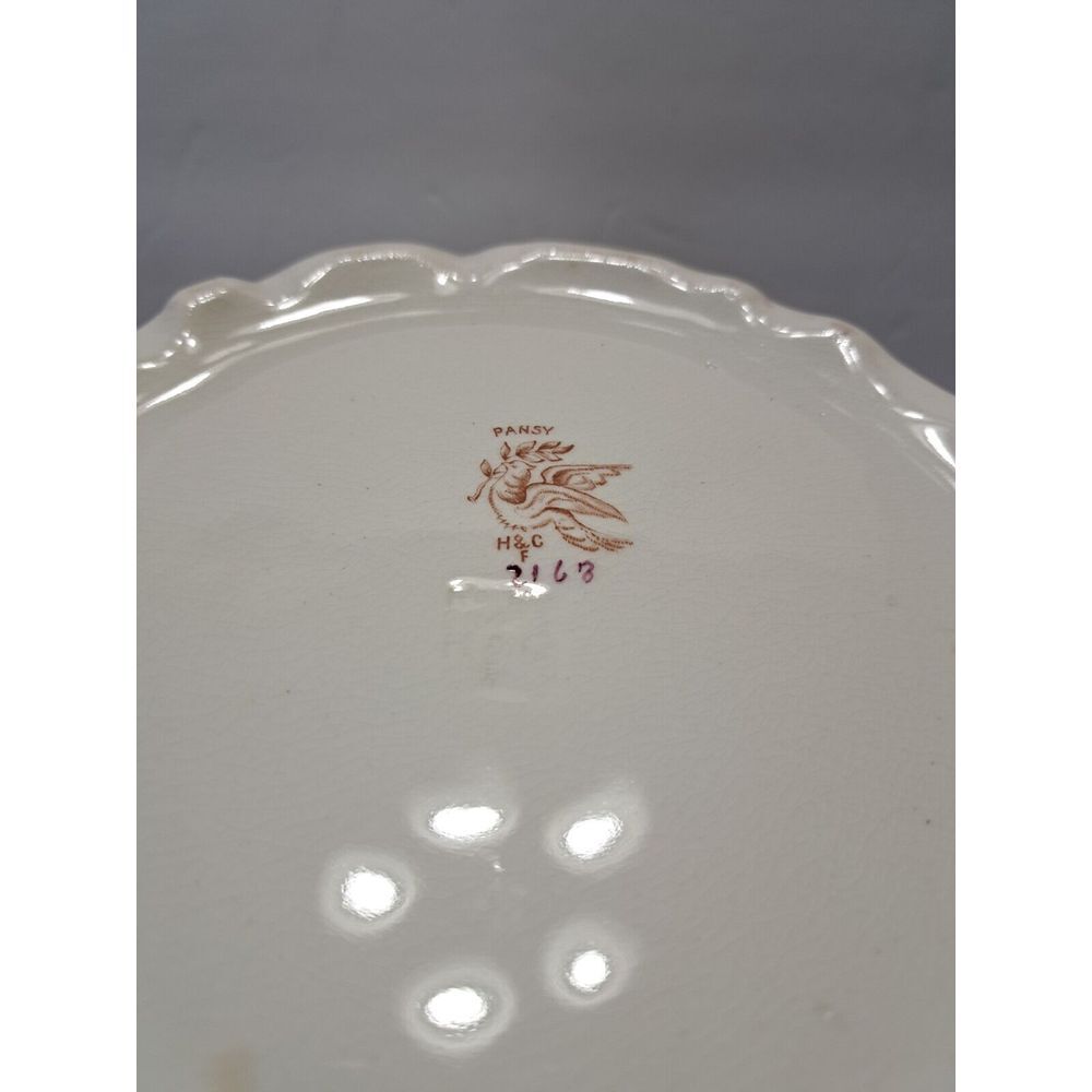 Vintage H&C Large Serving Bowl‎ With Handle - Picture 6 of 6